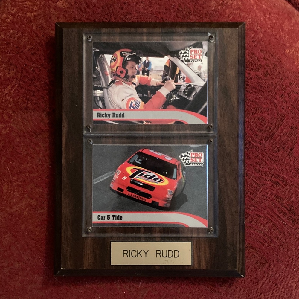 Ricky Rudd Racing Plaque with Cards